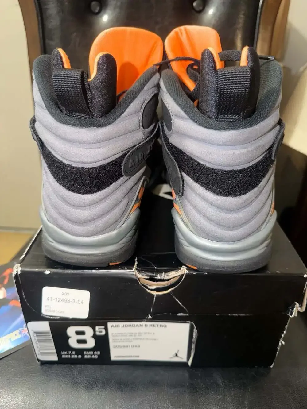 Air Jordan 8 Retro Phoenix Suns Size 8.5 RARE